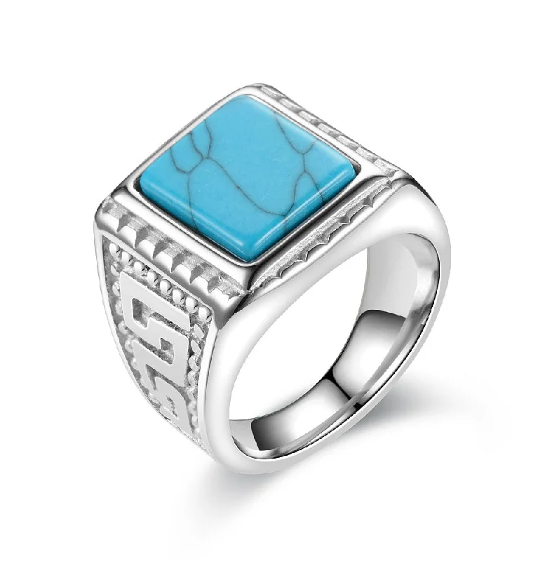 DC-Turquoise-Square Ring