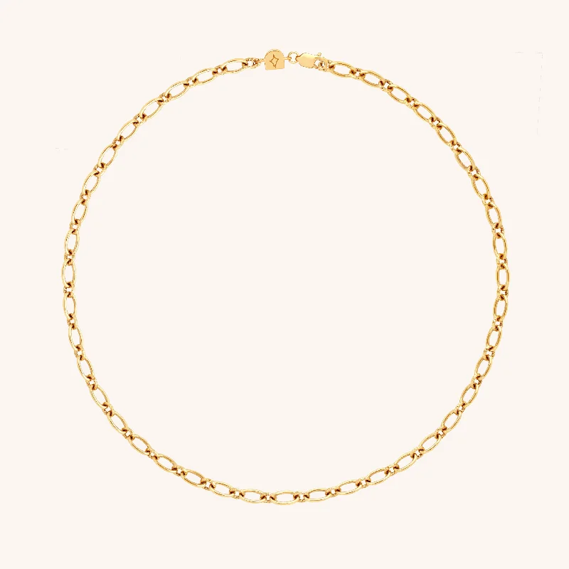 women’s luxury fashion necklaces-Bold Link Chain Necklace in Gold