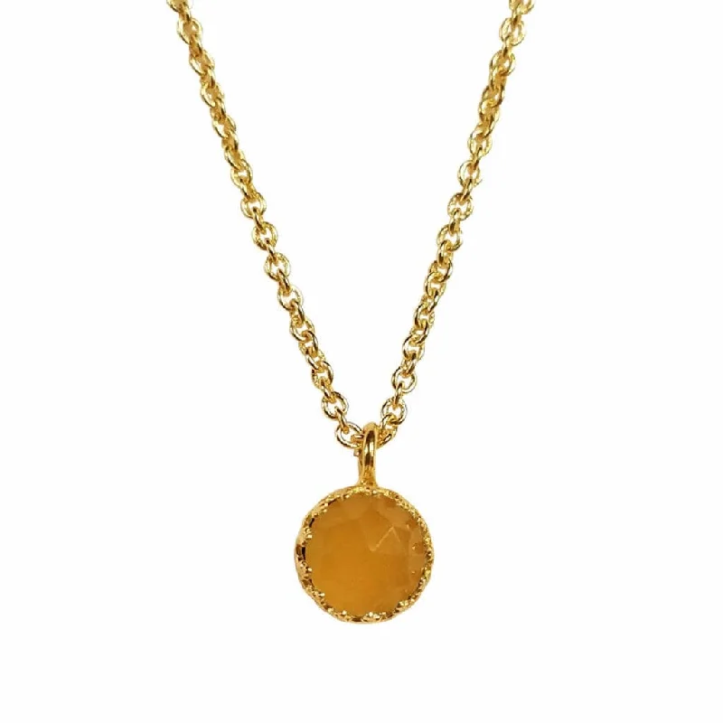 women’s luxury choker necklaces-Rococo Necklace - Citrine Quartz