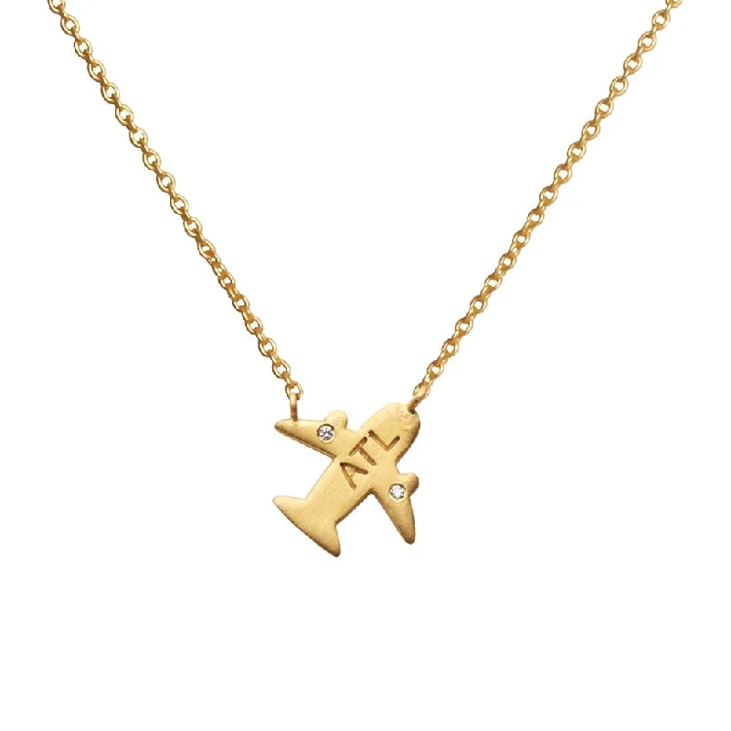 women’s classic diamond necklaces-Roam Necklace - Atlanta