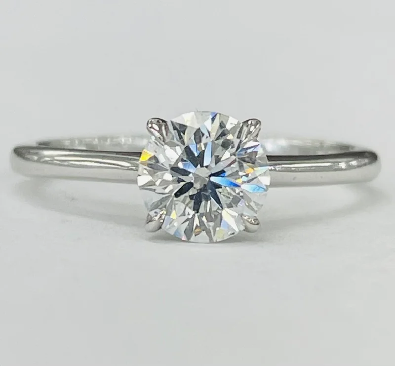 solitaire engagement rings-Tidewater Classic - White Gold 1CT Solitare