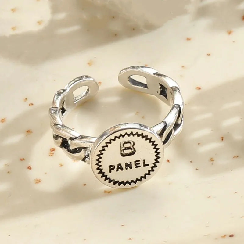 Round Letters Ring