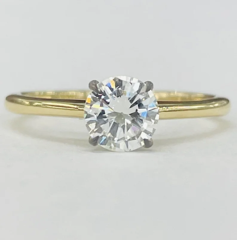 classic engagement rings-Tidewater Classic - Yellow Gold 3/4CT Solitare