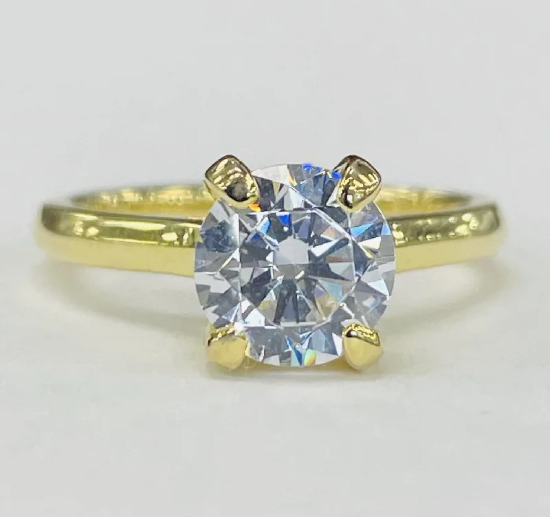 engagement rings with twist bands-Noam Carver - Cathedral Solitare Setting