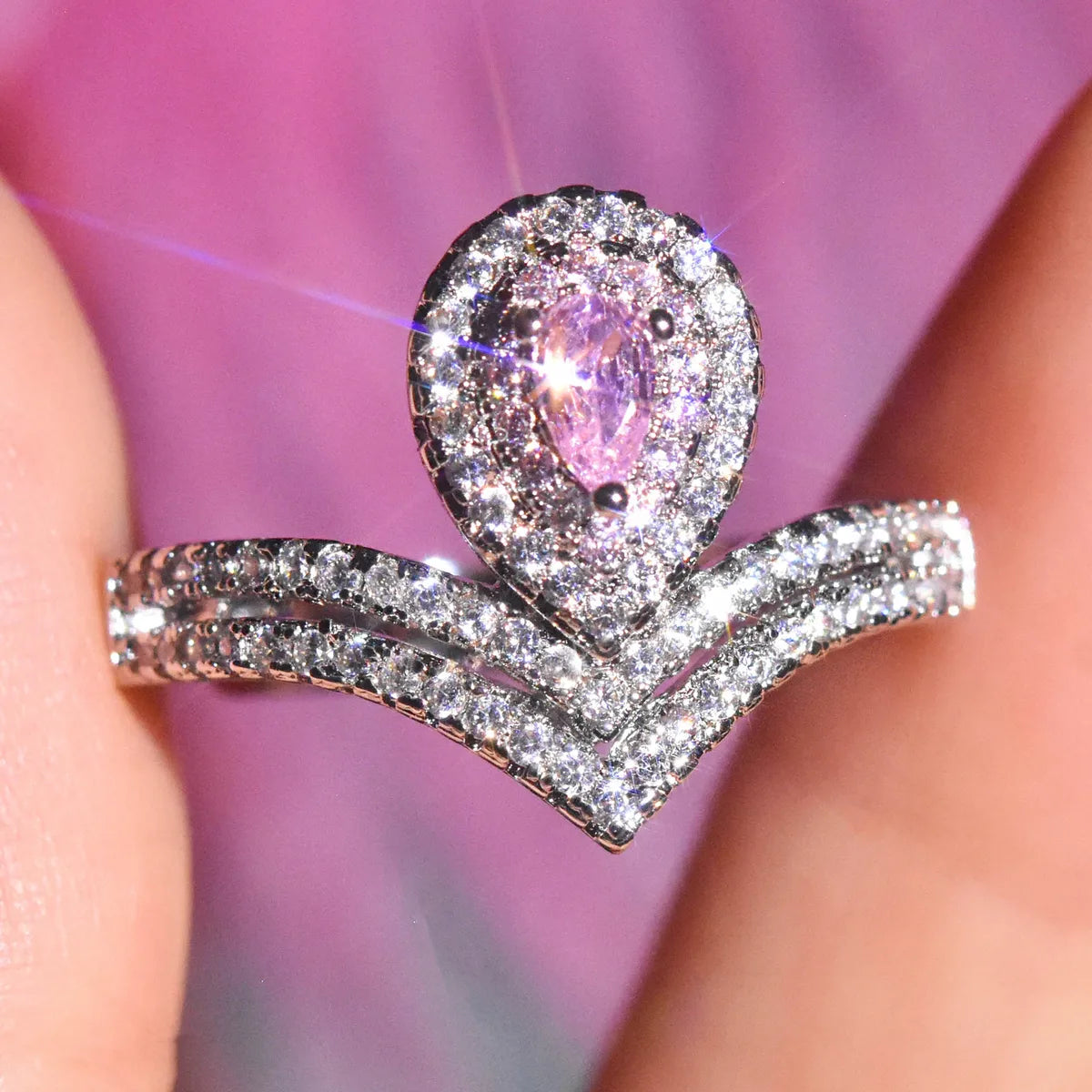 Pink Diamond Ring