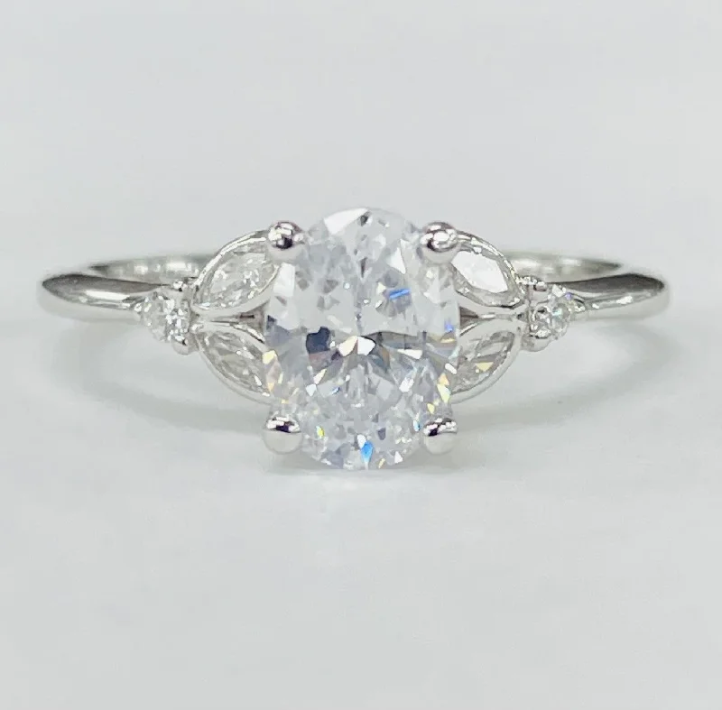 cushion cut engagement rings-ArtCarved - Nature Inspired Simple Diamond Setting