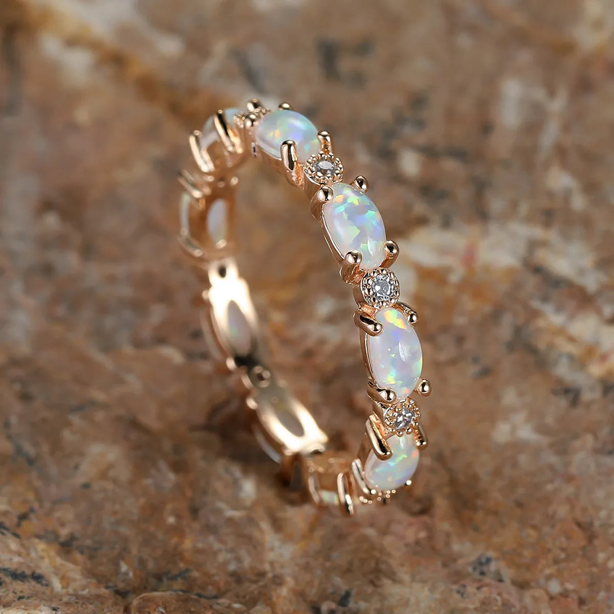 Champagne Gold White Opal