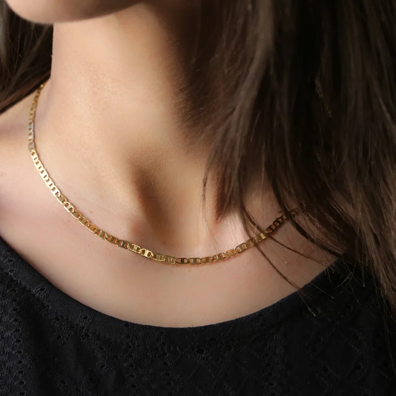 women’s modern silver necklaces-CYPRESS | 18K Gold Necklace | Pop Top chain necklace