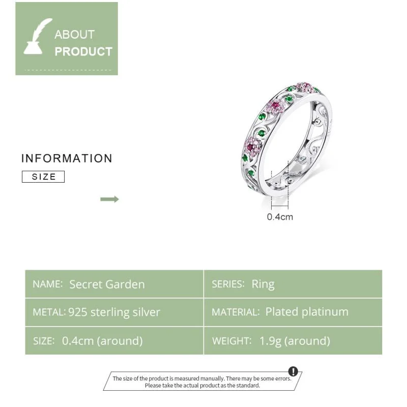 women’s eternity diamond rings-Casual Streetwear Flower Sterling Silver Inlay Zircon Rings