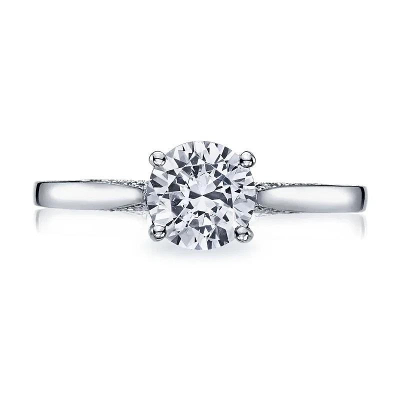 luxury engagement rings for brides-Diamond Dantela Semi Mount Ring