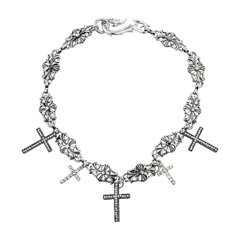 women’s diamond cluster necklaces-GOSPEL NECKLACE