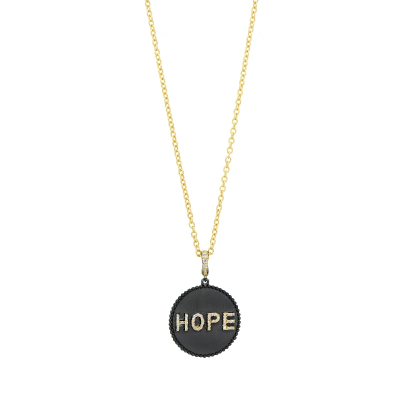 women’s opal and pearl necklaces-HOPE Pendant Necklace