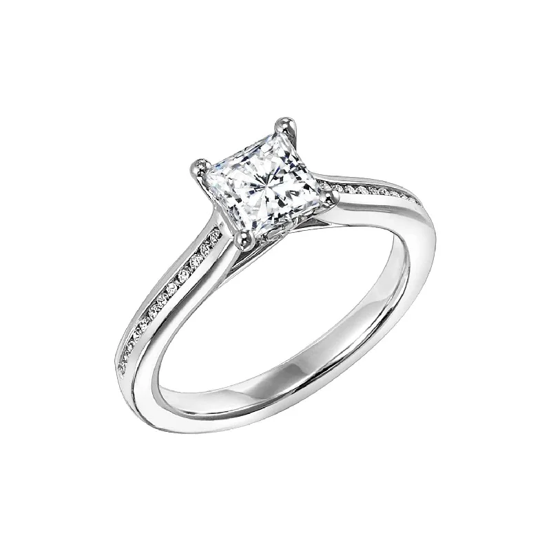 bold engagement rings for women-Diamond Semi Mount Ring