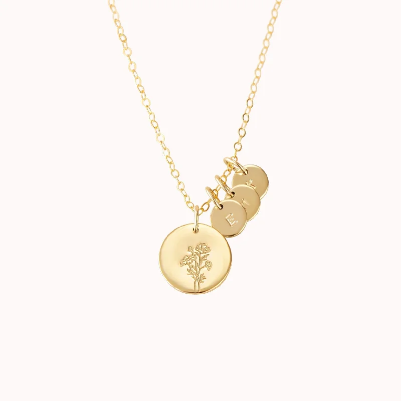 women’s hollow pendant necklaces-Olivia Personalized Charm Necklace