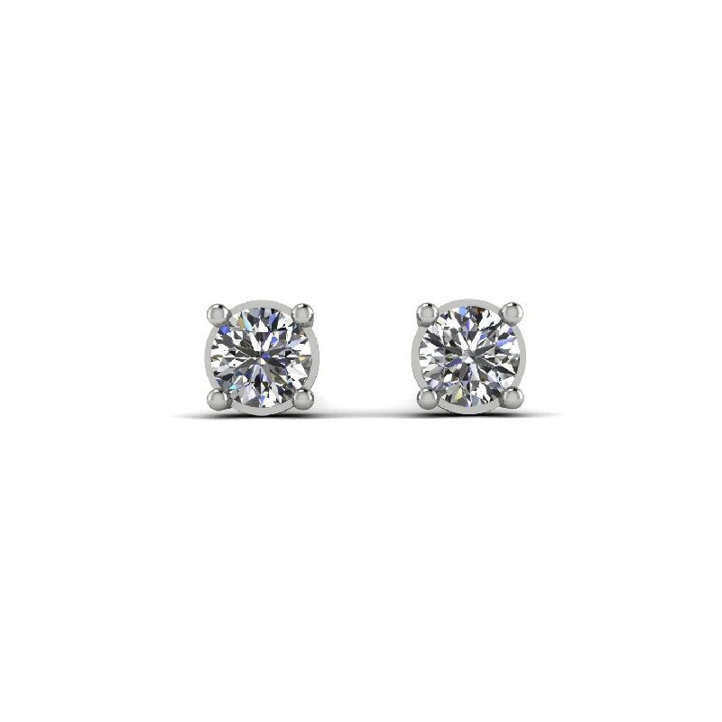 women’s luxury drop gemstone earrings-Minimalist Diamond Earrings - Myla No. 3