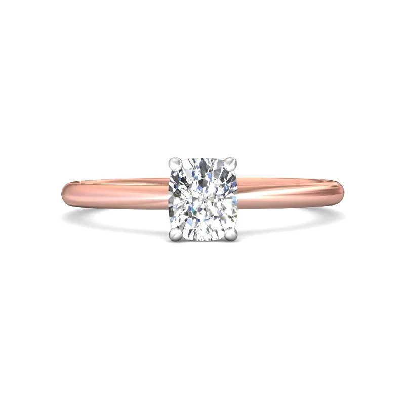 radiant engagement rings with diamonds-Solitaire Mounting