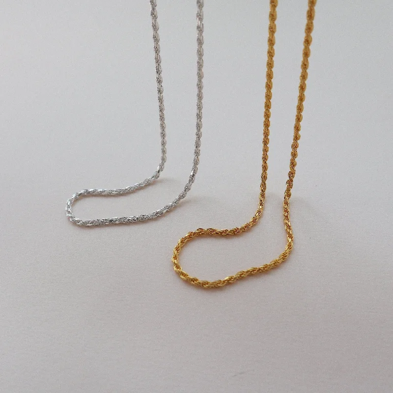 women’s radiant gemstone necklaces-'Millie' Rope Chain