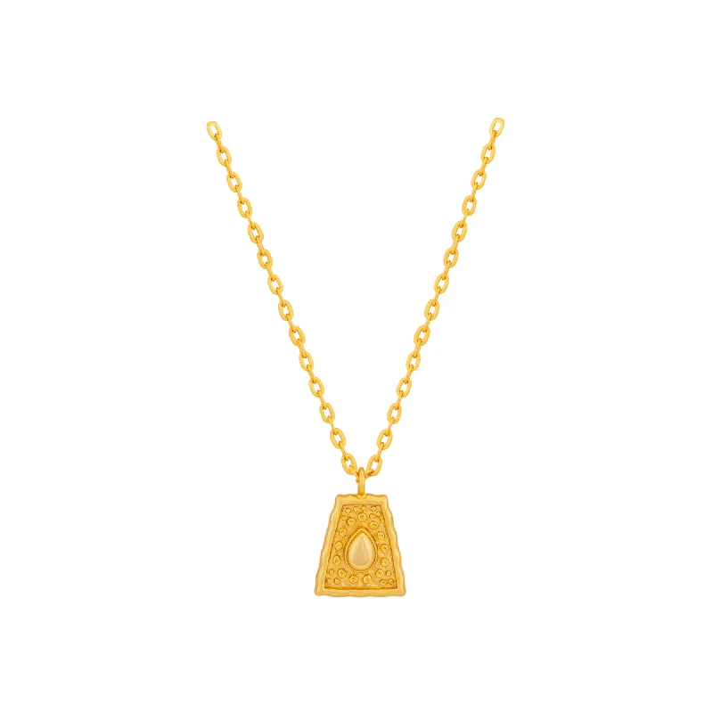 women’s vintage pendant necklaces-Mayan Chain Gold