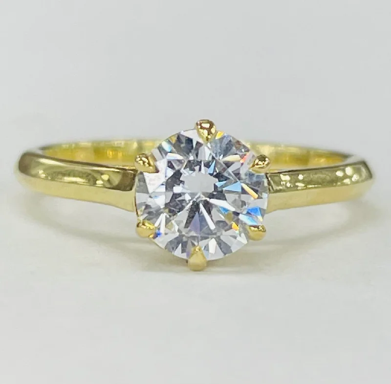 vintage cushion cut engagement rings-Noam Carver - Hidden Halo Crown Diamond Setting