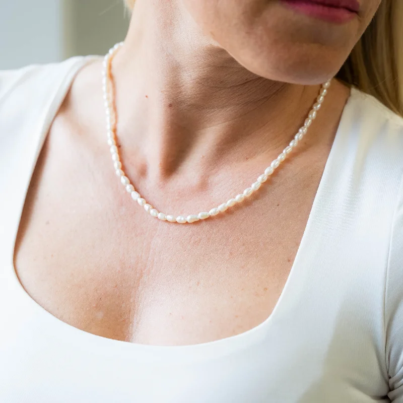 women’s fine gold necklaces-EDEN - Gold Chic Baroque Freshwater Pearl Choker