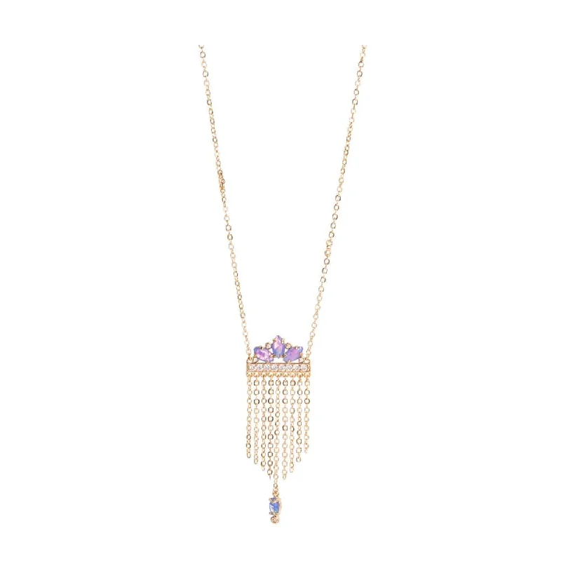 women’s wedding necklaces-Ophelia Opal Fringe Waterfall Necklace