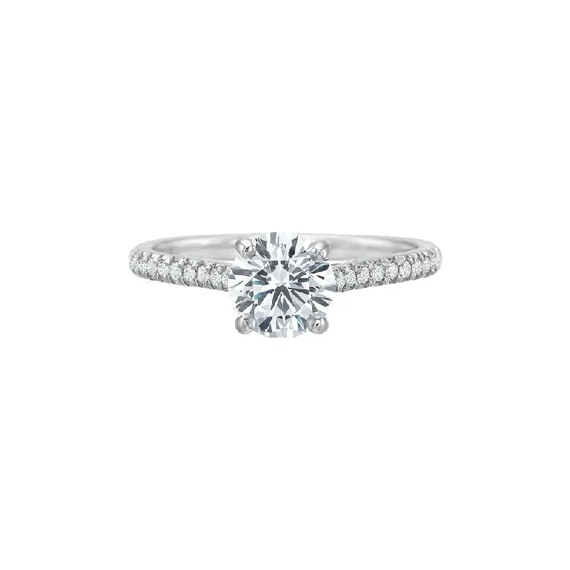 luxurious engagement rings with large diamonds-New Aire Diamond Semi Mount Ring