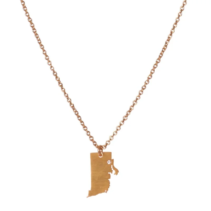 women’s fashionable pendant necklaces-Roam Necklace - Rhode Island