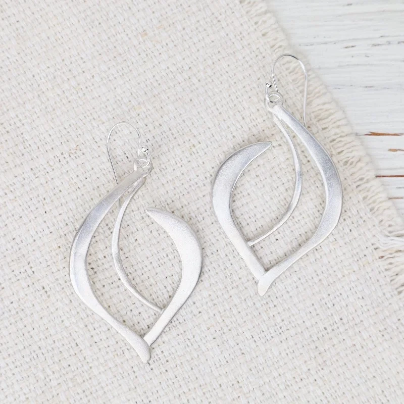 women’s new fashion earrings-Teardrop Crescent Earrings