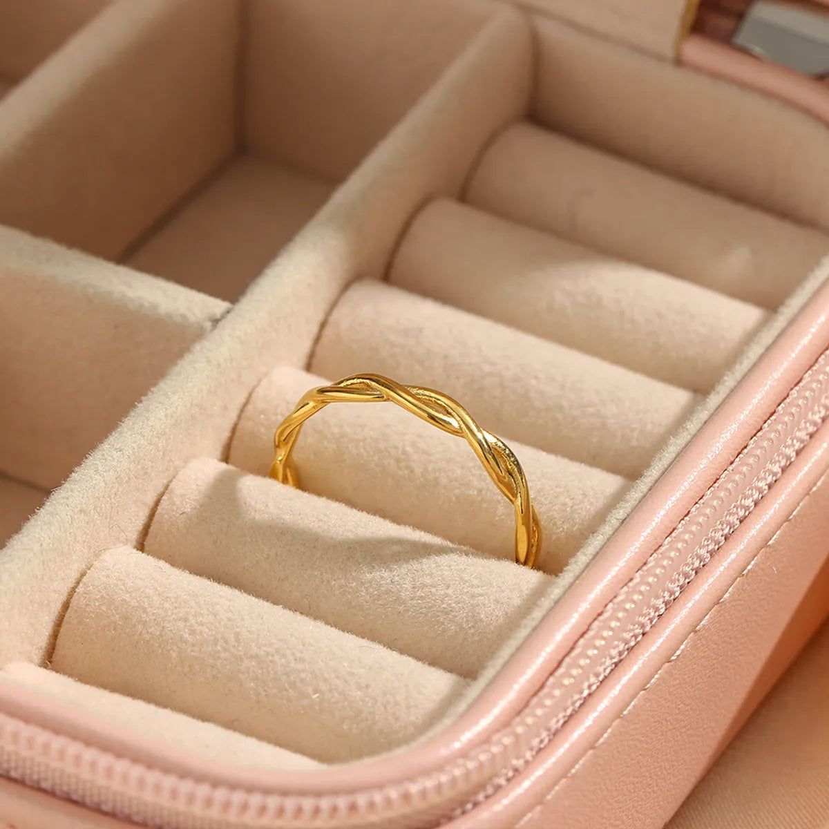 diamond rings for women-Lady Geometric Stainless Steel Plating Gold Plated Rings