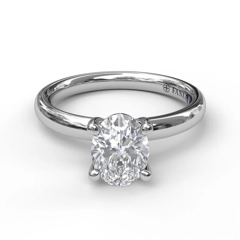 beautiful vintage engagement rings-Classic Oval Cut Solitaire S3050