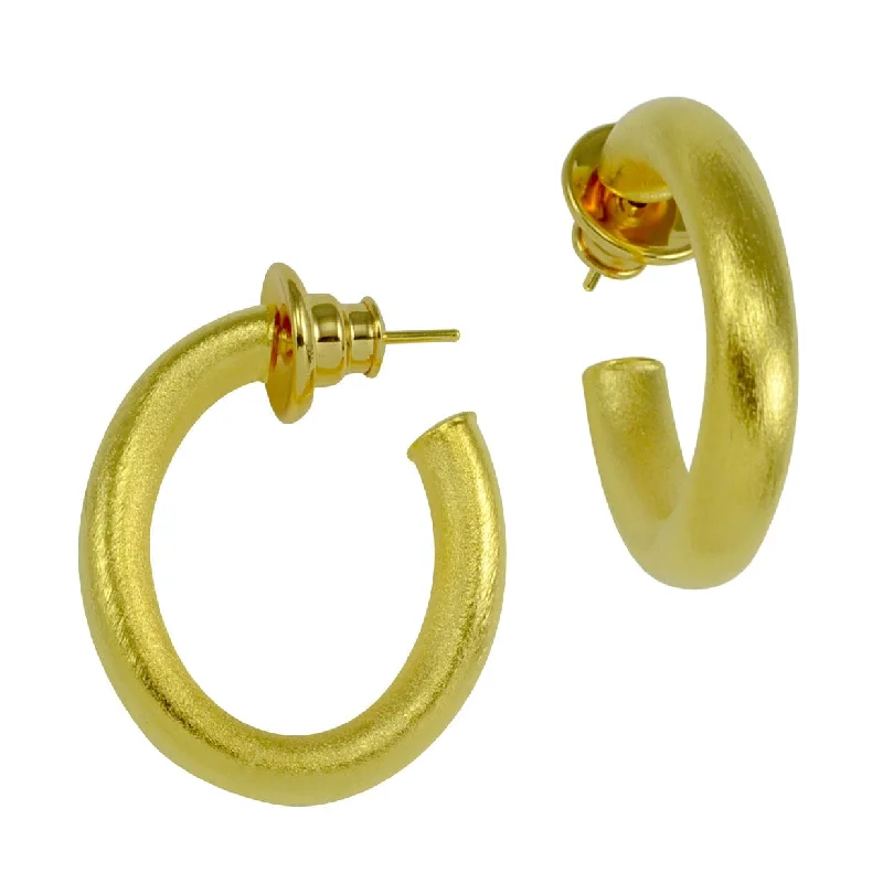 women’s sophisticated gemstone earrings-Grasse Oval Tube Hoop Earrings