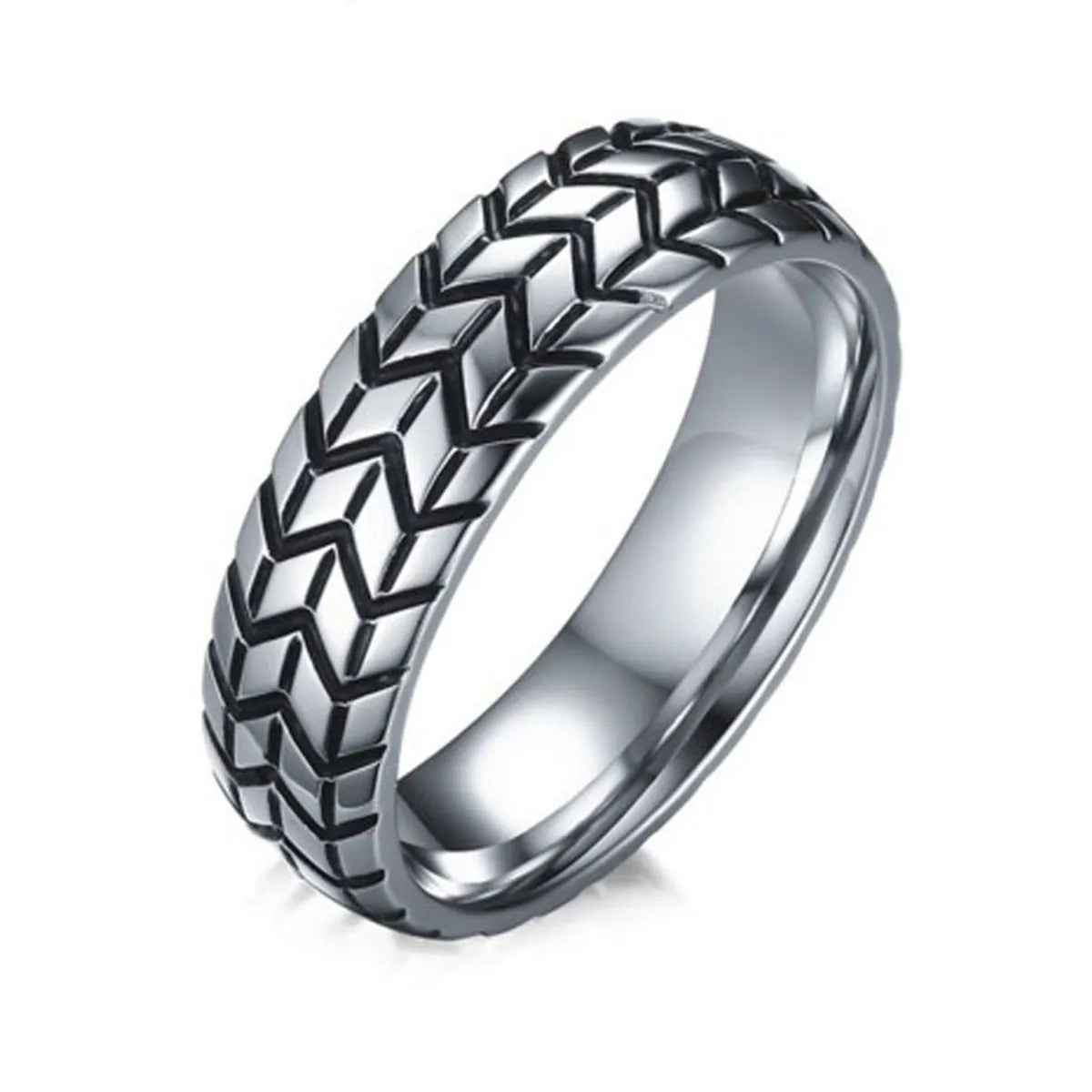 women’s marquise diamond rings-Wholesale Hip-Hop Geometric Titanium Steel Rings