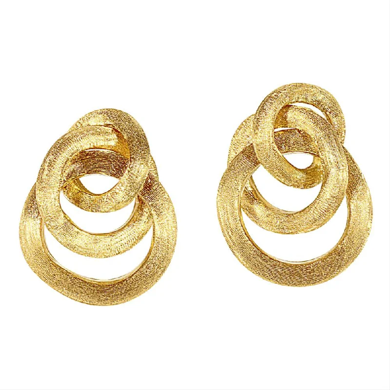 women’s double-hoop earrings-Marco Bicego 18K Yellow Gold Jaipur Dangle Earrings OB938 Y