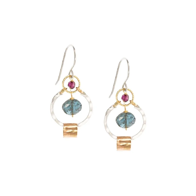 women’s luxurious gemstone drop earrings-Kyanite Dusk Earrings