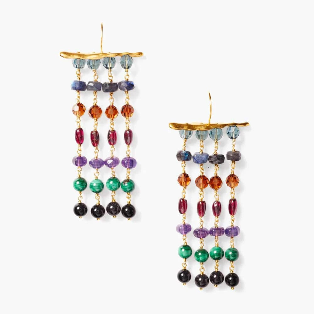 women’s diamond-encrusted hoop earrings-Multi-Color Contessa Earrings