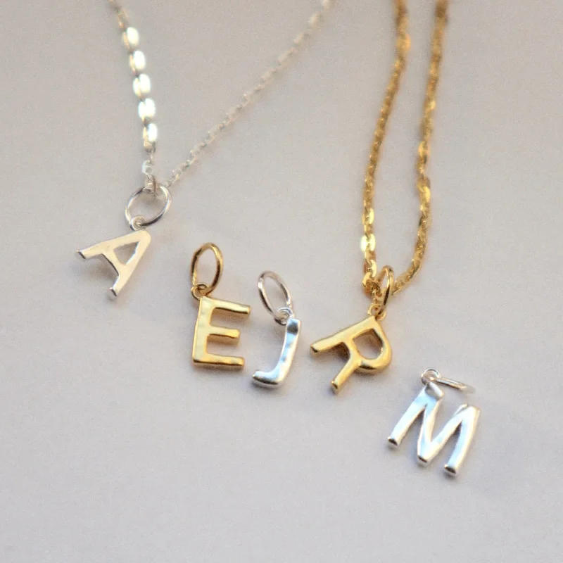 women’s long gold pendant necklaces-'Paige' Letter Necklace