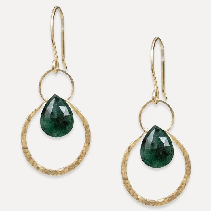 women’s timeless diamond earrings-Emerald Ophelia Earrings