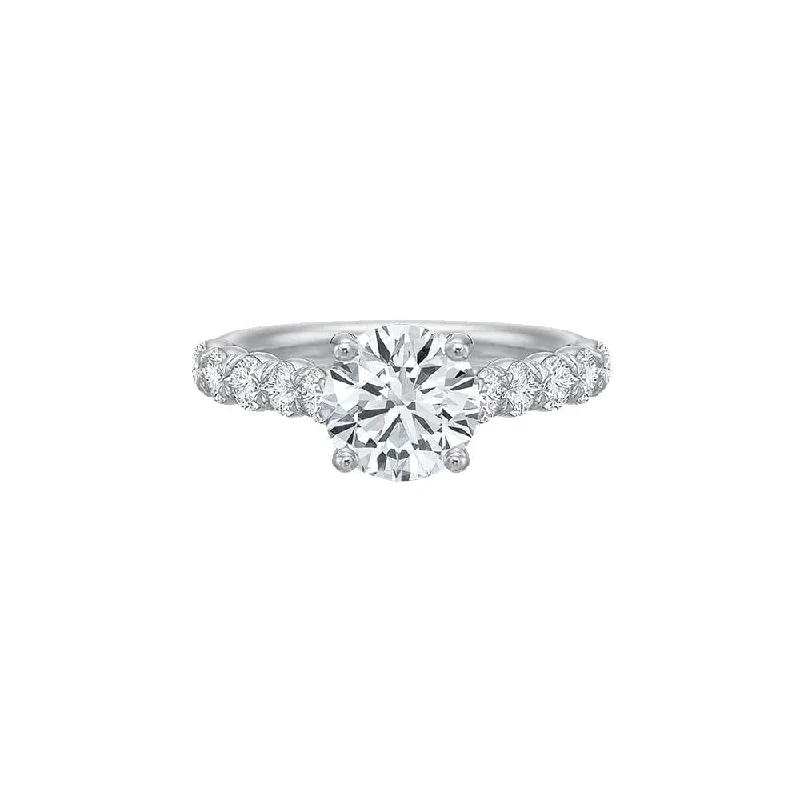 timeless engagement rings with gemstones-Diamond Flush Fit Pave Setting