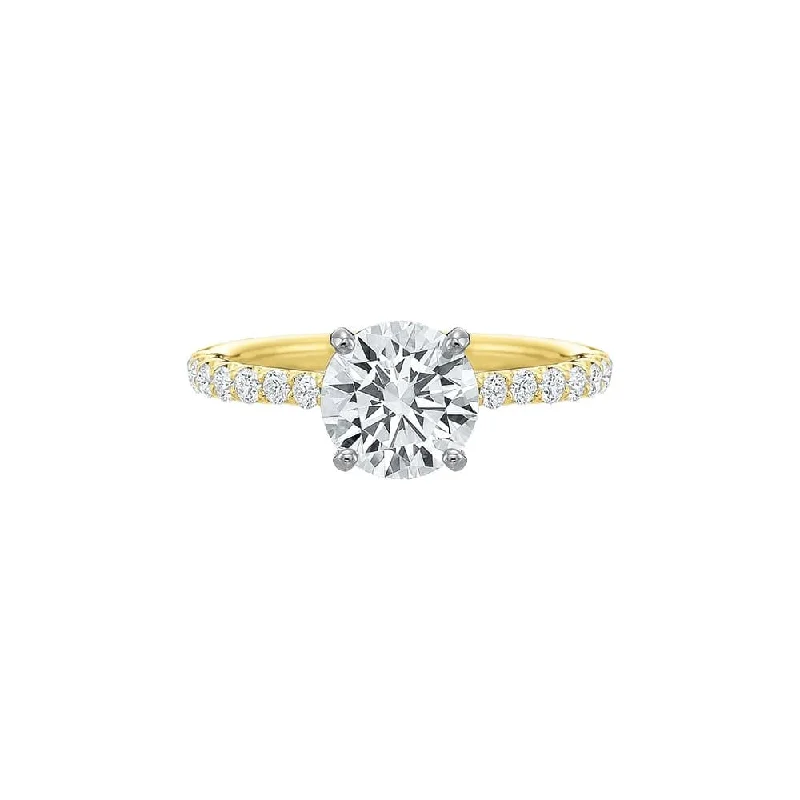 dazzling custom engagement rings-New Aire Low Profile Ring