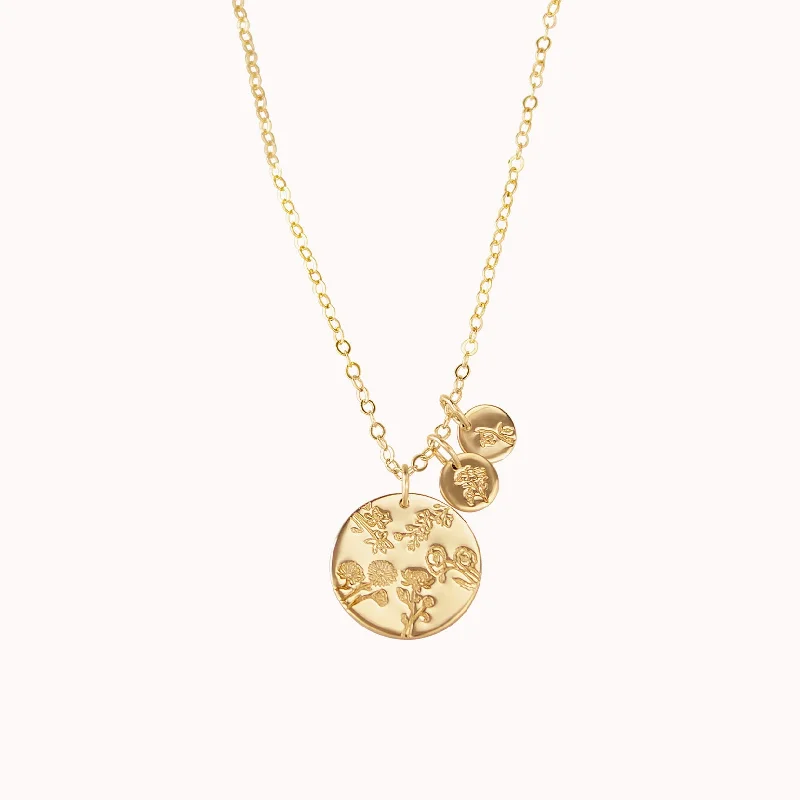 women’s gold-plated necklaces-Grandma's Garden Necklace