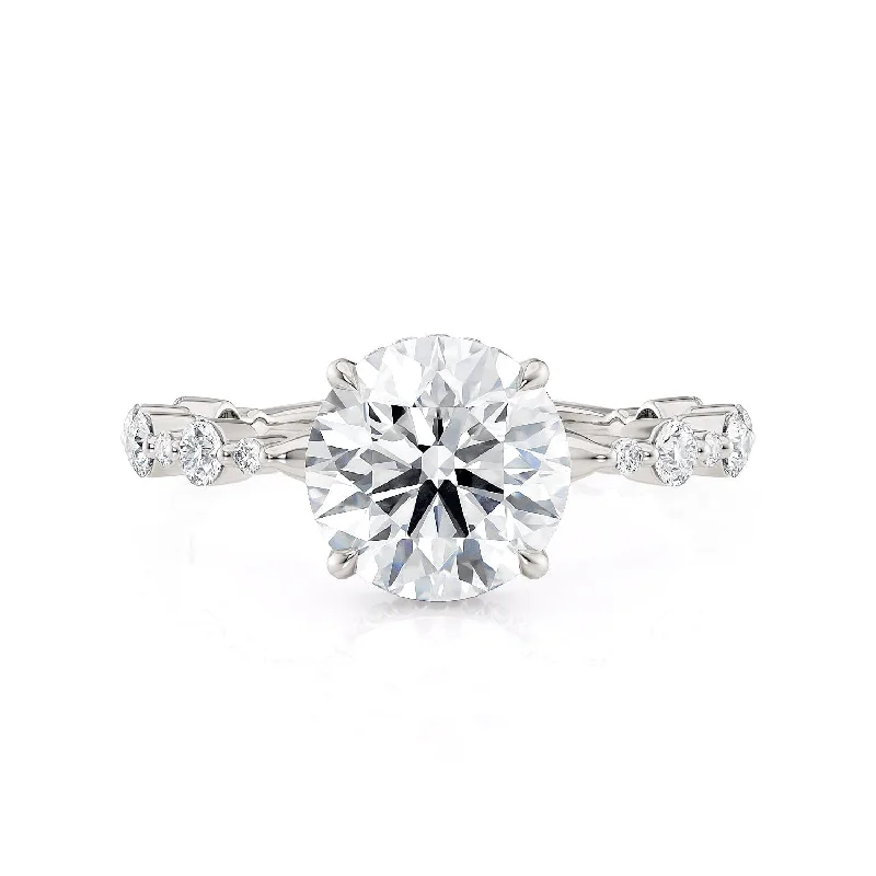 affordable vintage engagement rings-Crown R803-2