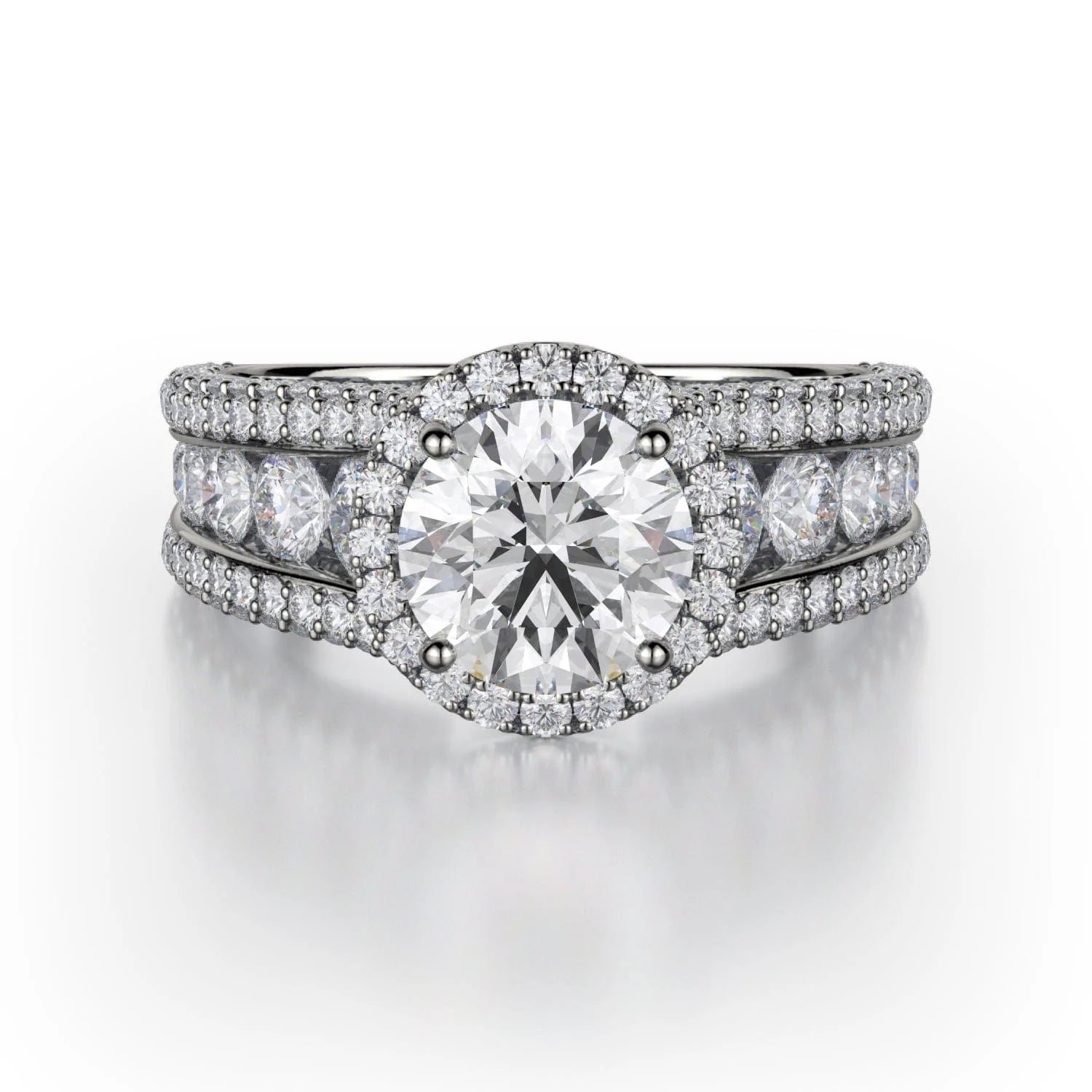 affordable engagement rings with emeralds-Loud R769-4