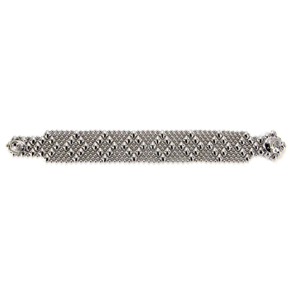 women’s delicate cuff bangle-Liquid metal graduated diamond bracelet