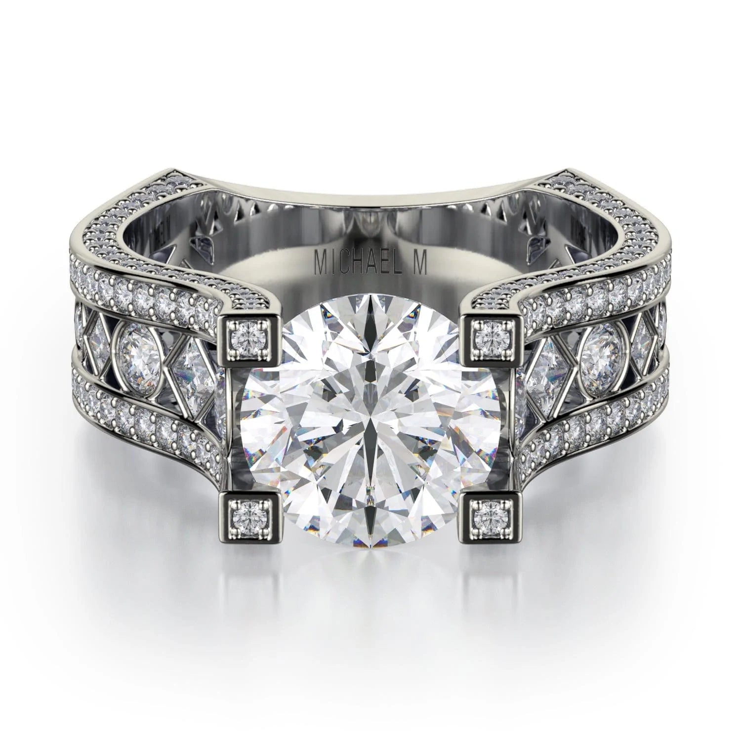 celebrity style engagement rings-Strada R421-2