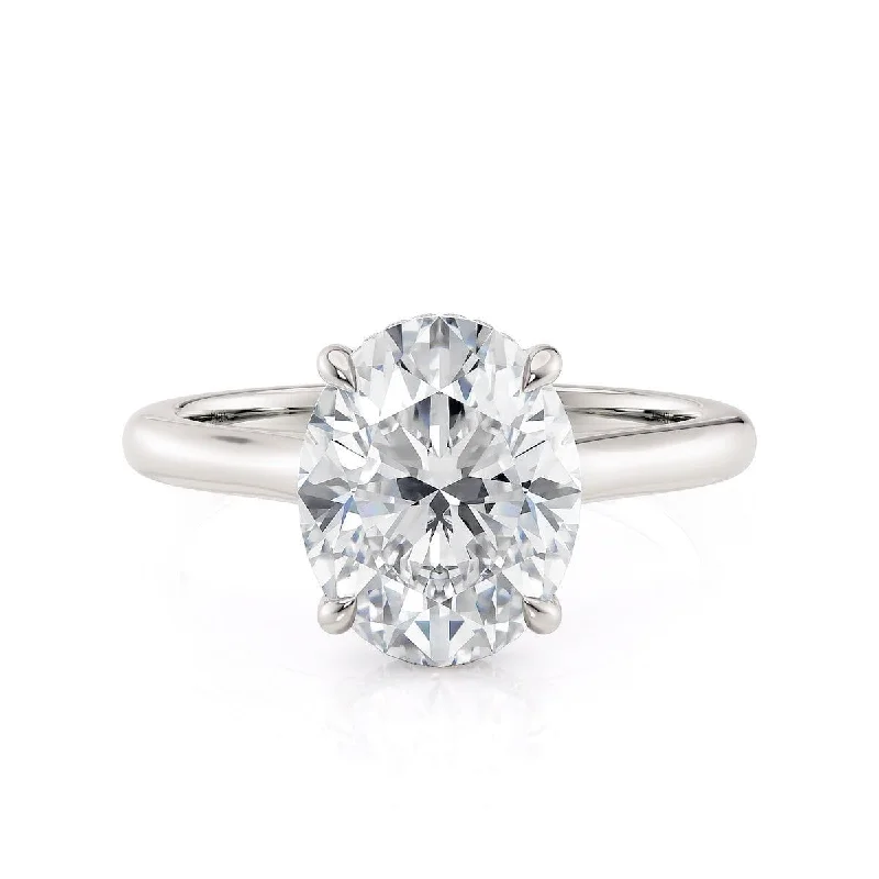 timeless engagement rings with diamonds-Montage R826-3-OV