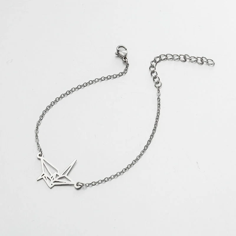 Paper Crane Steel Color