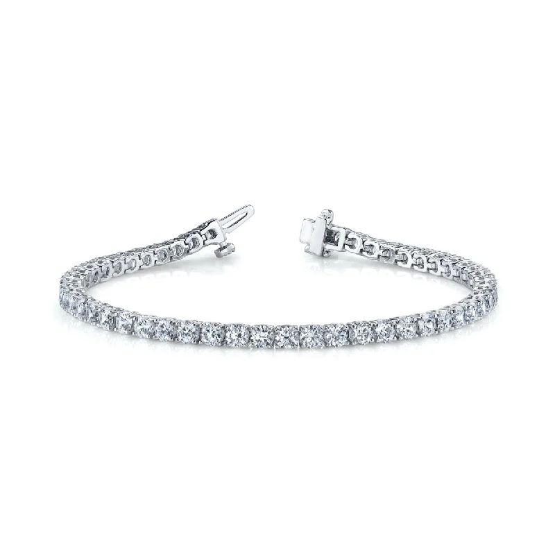 women’s leather wrap bracelet-14k Lab Grown Diamond Tennis Bracelet (4 ct. tw.)