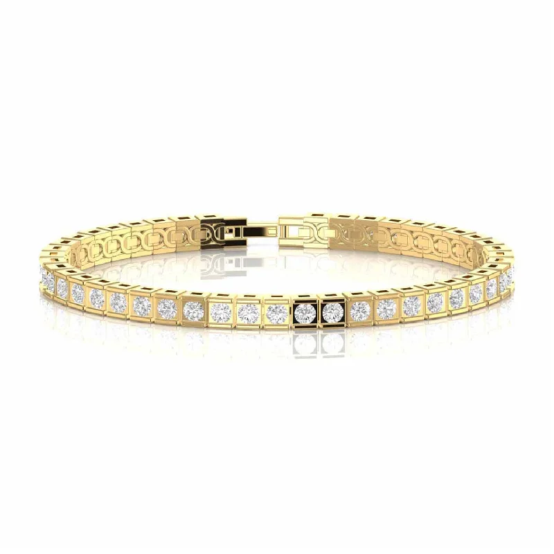 women’s multi-tone bangle-4.4CT Exquisite Diamond Bracelet