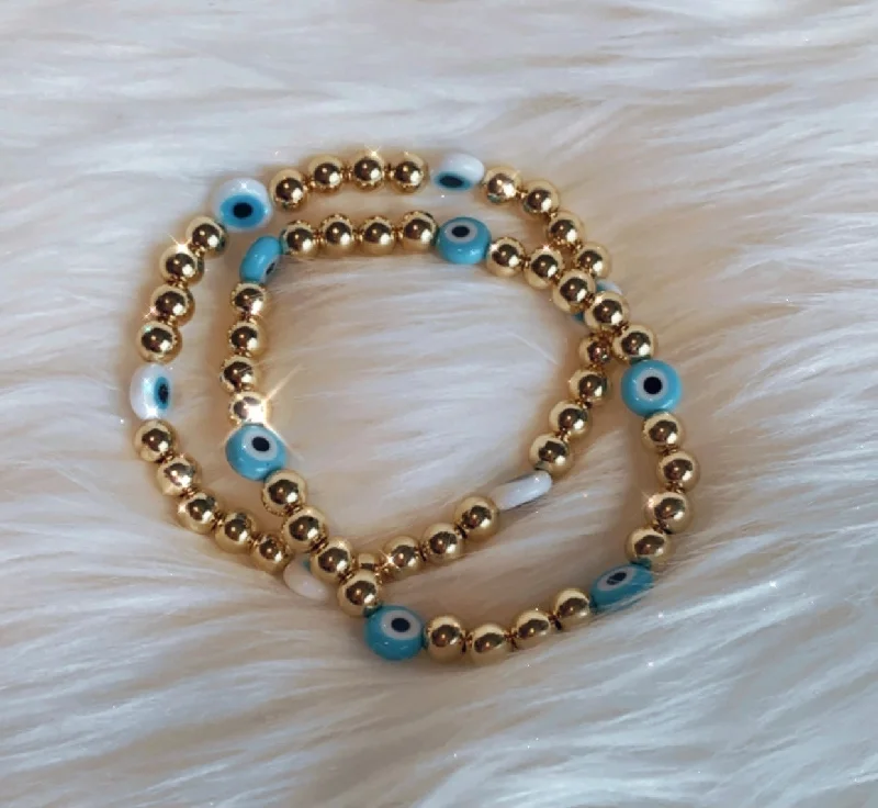 women’s thin bracelet-EVIL EYE BRACELET- protection & peace