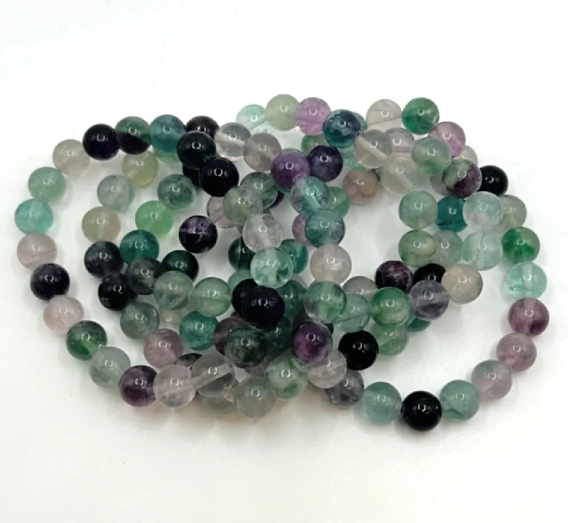 women’s bohemian bracelet-FLUORITE BRACELET-prevent weight accumulation, defuses negativity, protects your aura